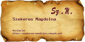 Szekeres Magdolna névjegykártya